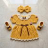 Belle Yellow Princess Baby Dress Free Crochet Pattern