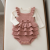Dusty Rose Vintage Baby Romper Free Crochet Pattern