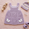 Lavender Dreams Baby Crochet Dress Free Pattern