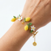 Autumn Acorn Oak Leaf Charm Bracelet Free Crochet Pattern