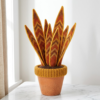 Autumn Sunset Snake Plant Amigurumi Free Crochet Pattern