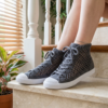 Charcoal Gray Mesh Crochet Sneakers Free Pattern