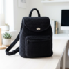 Classic Black Everyday Crochet Backpack Free Pattern