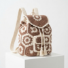Cream and Mocha Two-Tone Granny Backpack Crochet Pattern