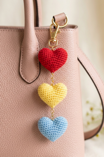 Lavender Dreams Butterfly Keychain Free Crochet Pattern