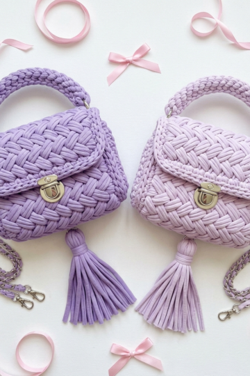 Lavender Dreams Chunky Crochet Purse Free Pattern