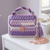 Lavender Dreams Purple Ombre Braided Purse Free Crochet Pattern