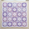 Lavender Garden Daisy Granny Square Blanket Free Crochet Pattern