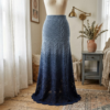 Midnight Navy Celestial Lace Maxi Skirt Free Crochet Pattern