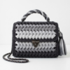 Monochrome Gray Textured Braided Clutch Free Crochet Pattern