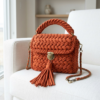 Terracotta Braided Crossbody on Chair Free Pattern