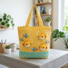 Tropical Puffer Fish Crochet Tote Free Pattern