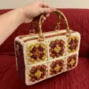 Autumn Harvest Granny Square Handbag Free Crochet Pattern