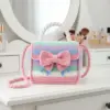 Candy Cotton Bow Handbag Free Crochet Pattern