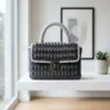 Charcoal Gray Modern Clutch Free Crochet Pattern