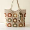 Earthy Boho Granny Square Bag Free Crochet Pattern