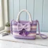 Lavender Dream Bow Purse Free Crochet Pattern