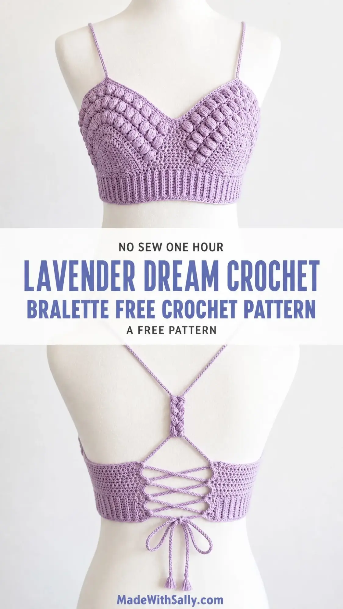 Lavender Dream Crochet Bralette Free Crochet Pattern