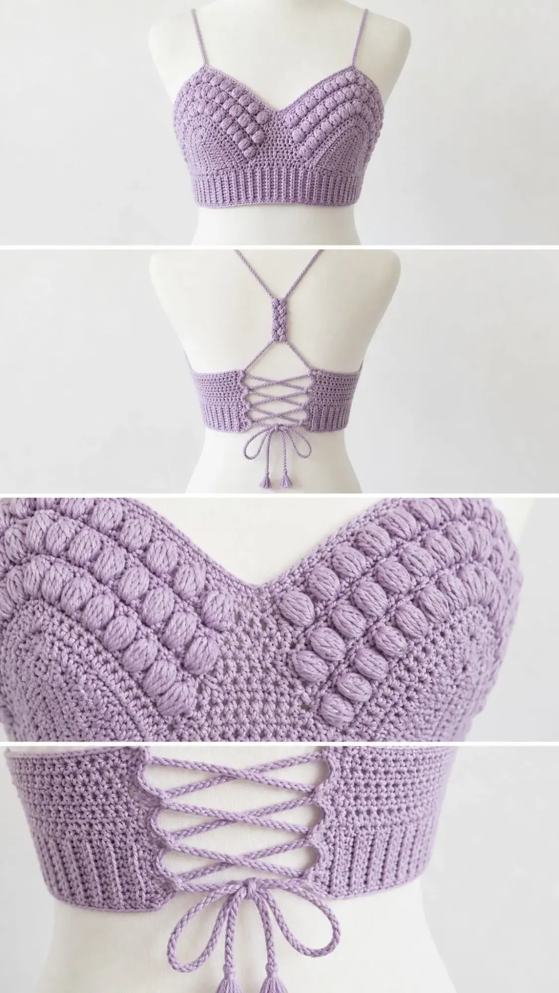 Lavender Dream Crochet Bralette Free Crochet Pattern