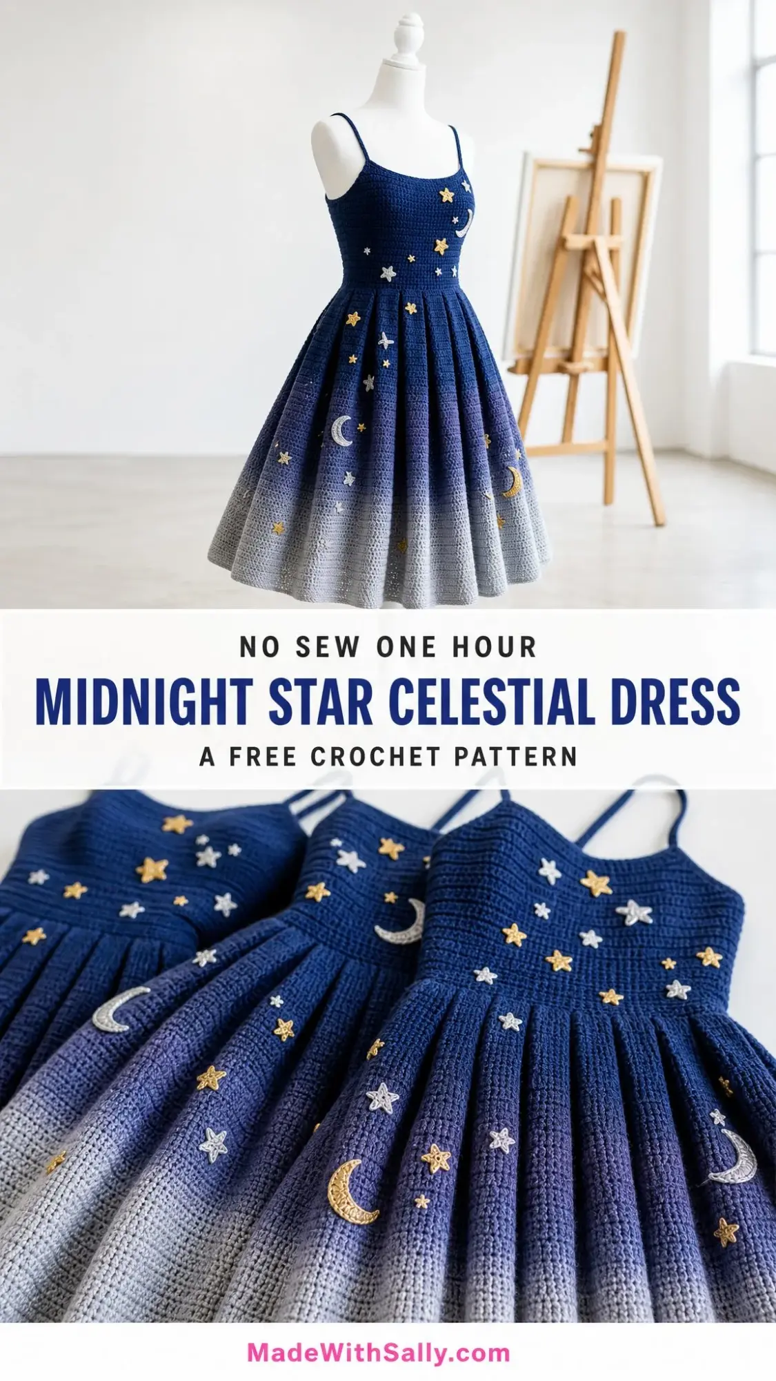 Midnight Star Celestial Dress Free Crochet Pattern