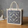 Navy and Gold Art Deco Tote Free Crochet Pattern