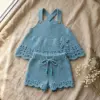 Ocean Blue Coastal Baby Outfit Free Crochet Pattern