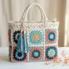 Ocean Breeze Blue Floral Granny Tote Free Crochet Pattern