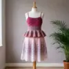 Berry Blossom Peplum Dress Free Crochet Pattern