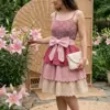 Berry Blush Tiered Bow Dress Free Crochet Pattern