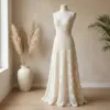 Ivory Bridal Pineapple Lace Gown Free Crochet Pattern