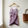 Lavender Dreams Butterfly Crochet Dress Free Pattern