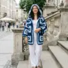Ocean Blue Coastal Granny Hoodie Free Crochet Pattern