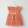 Peach Blossom Baby Dress Free Crochet Pattern