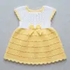 Sunny Yellow Baby Dress Free Crochet Pattern