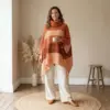 Terracotta Sunset Poncho Free Crochet Pattern