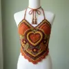 Autumn Harvest Mandala Halter Free Crochet Pattern