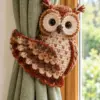 Autumn Tawny Owl Curtain Tieback Crochet Pattern