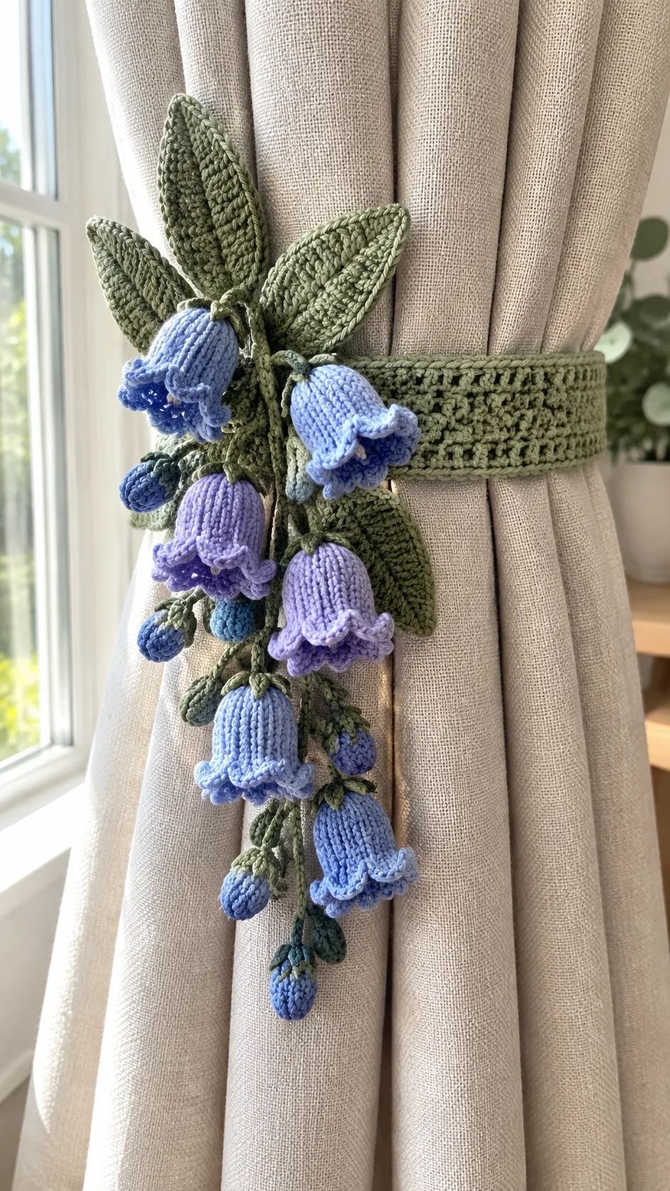 Bluebell Curtain Tieback Crochet Pattern