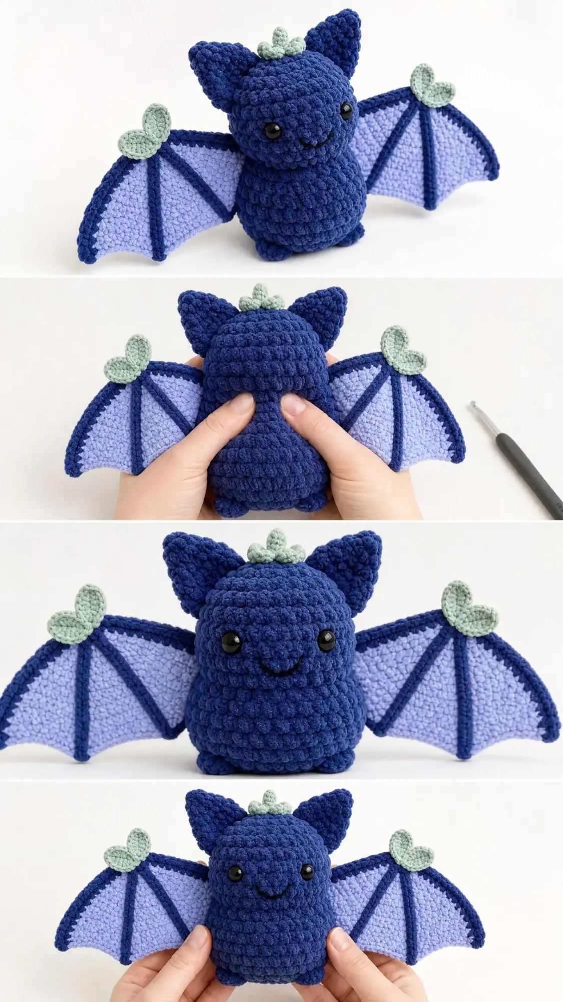 Blueberry Bat Amigurumi Free Crochet Pattern