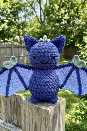 Blueberry Bat Amigurumi Free Crochet Pattern