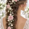 Blush Rose Bridal Hair Vine Crochet Pattern