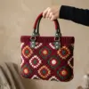 Christmas Granny Square Handbag Free Crochet Pattern