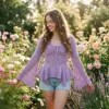 Lavender Dream Crochet Fairy Top Free Crochet Pattern