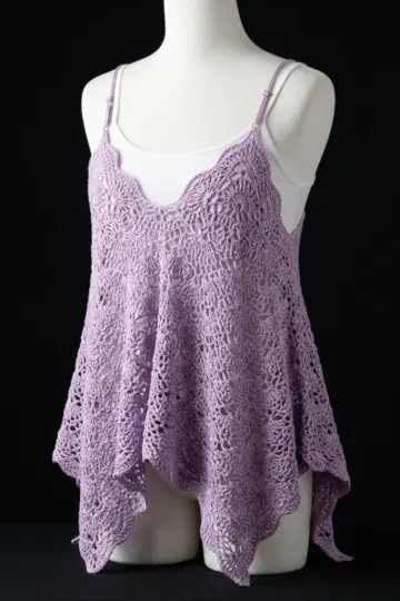 Lavender Dream Lace Overlay Top Free Pattern