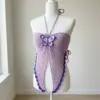 Lavender Dreams Butterfly Halter Top Free Crochet Pattern