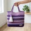 Lavender Fields Granny Tote Bag Free Crochet Pattern