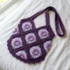 Lavender Fields Purple Floral Tote Free Crochet Pattern