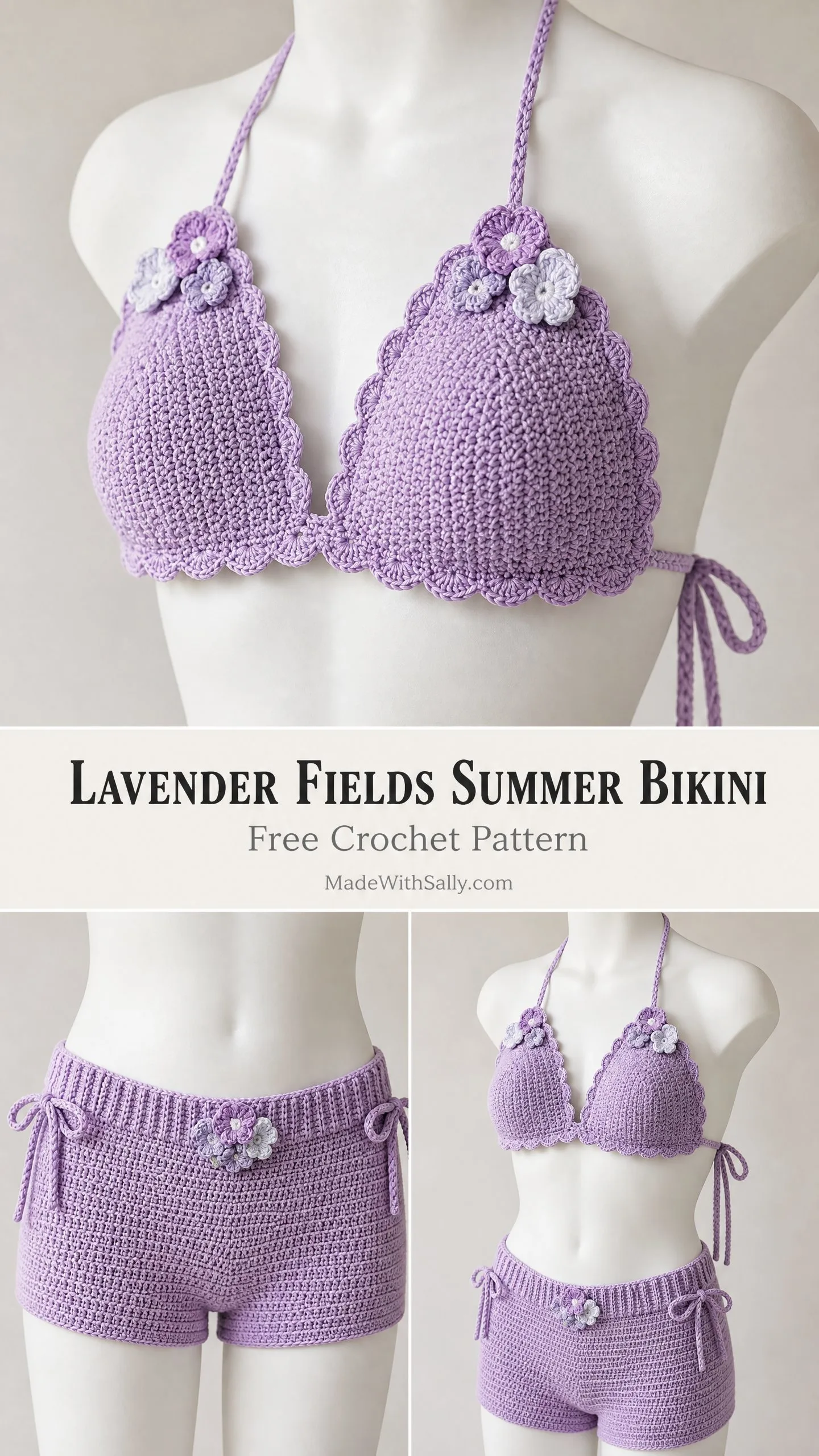 Lavender Fields Summer Bikini Free Crochet Pattern