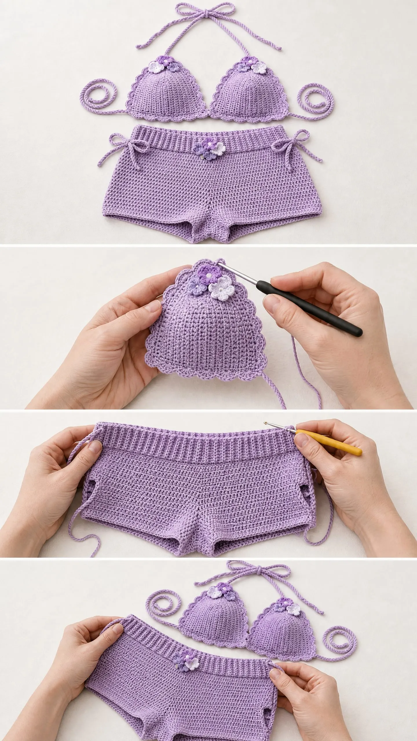 Lavender Fields Summer Bikini Free Crochet Pattern