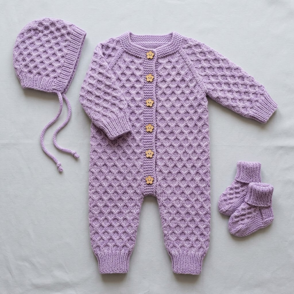 Lavender Honeycomb Baby Sleeper